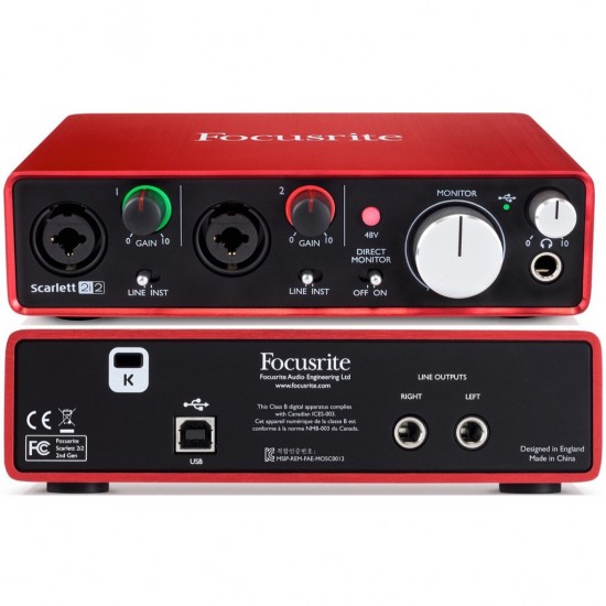 Focusrite scarlett 2i2 Soundcard Audio Interface