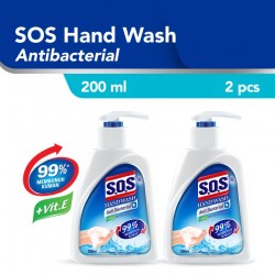 SOS Hand Soap Anti Bacterial Botol Sabun Cuci Tangan [200 mL] / 2pcs