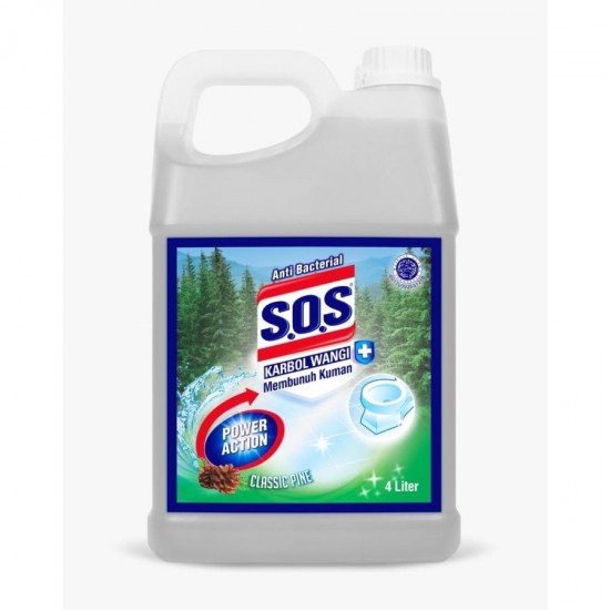 SOS Karbol Jerigen Classic Pine 4L