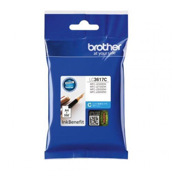 BROTHER Cyan Ink Cartridge LC-3617C
