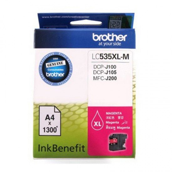 BROTHER Magenta Ink Cartridge LC-535XLM