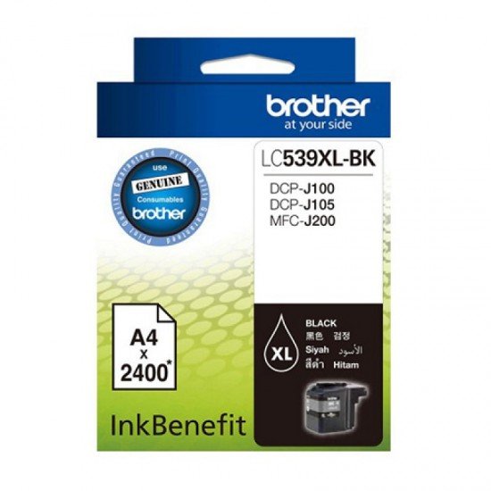 BROTHER Black Ink Cartridge LC-539XLBK