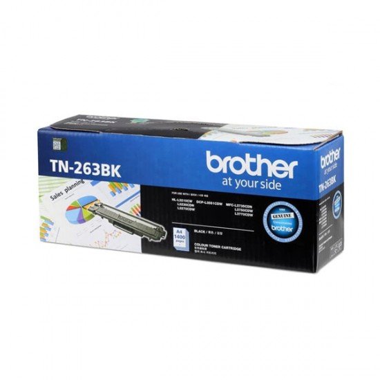 BROTHER Black Toner Cartridge TN-263BK